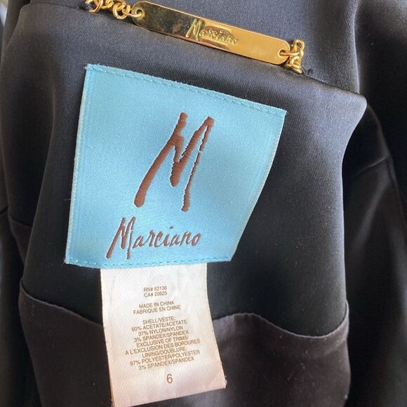 Vintage Y2K 00s Marciano Black w Lace-Accent Matching Blazer & Corset Set - Picture 9 of 14